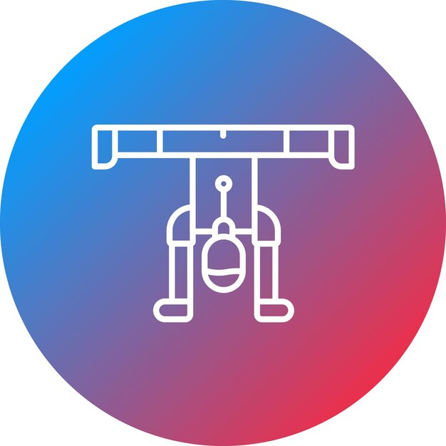 Imagen vectorial del icono del soporte de cabeza Se puede usar para Fitness en el hogar