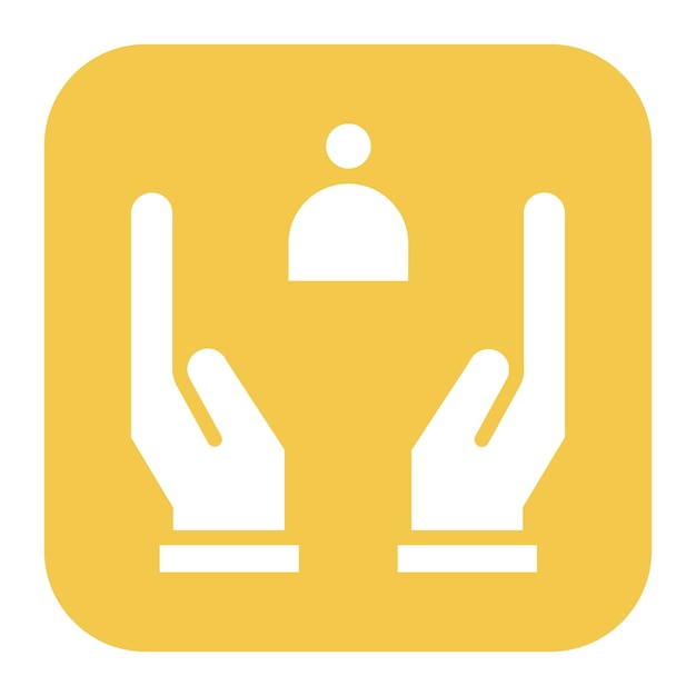 Imagen vectorial de icono de soporte Se puede usar para Amistad