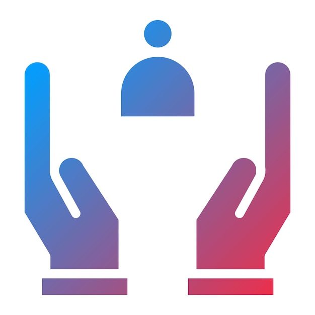 Imagen vectorial de icono de soporte Se puede usar para Amistad
