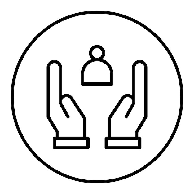 Imagen vectorial de icono de soporte Se puede usar para Amistad