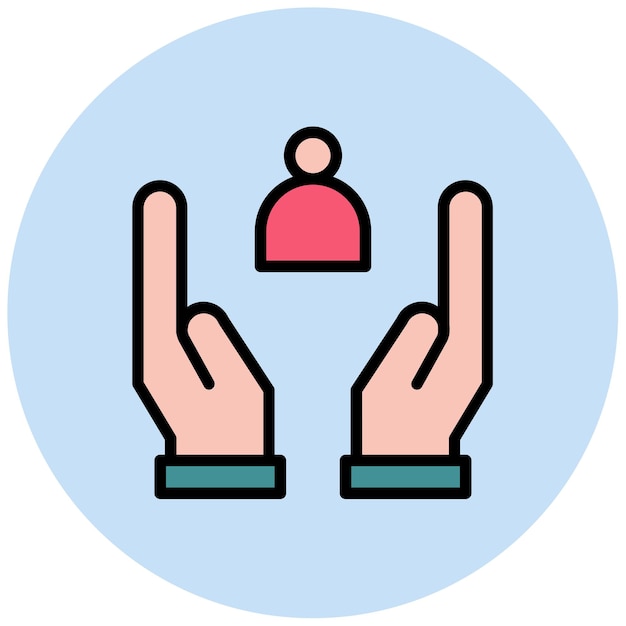 Imagen vectorial de icono de soporte Se puede usar para Amistad