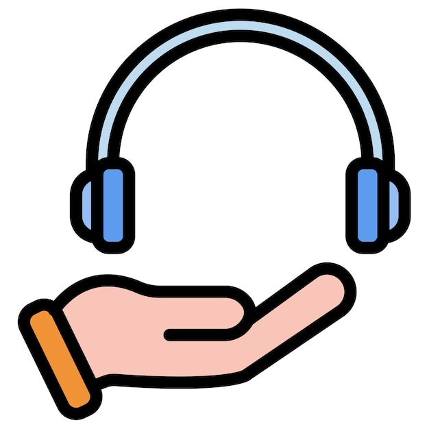 Imagen vectorial de icono de soporte Se puede utilizar para el diseño de juegos