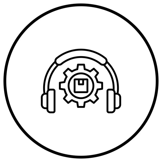 Imagen vectorial de icono de soporte Se puede utilizar para el envío