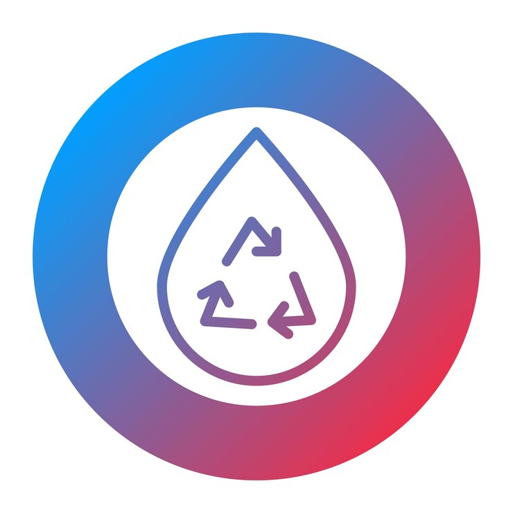 Vector imagen vectorial del icono de sostenibilidad se puede utilizar para el tratamiento del agua
