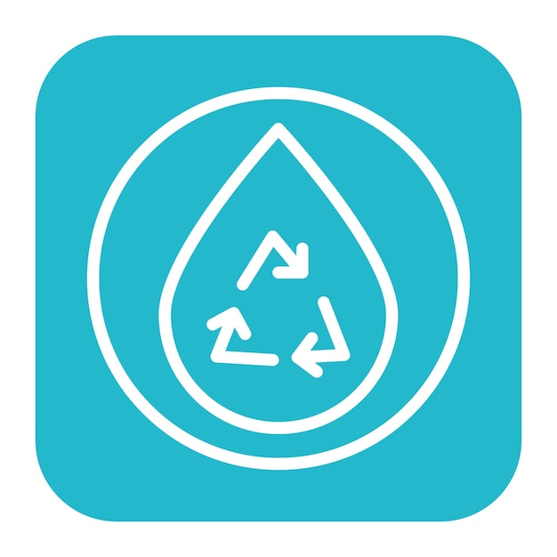 Imagen vectorial del icono de sostenibilidad Se puede utilizar para el tratamiento del agua