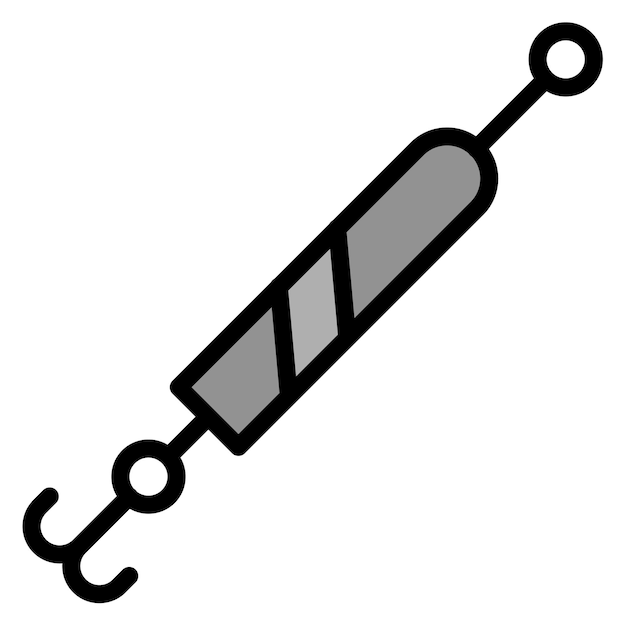 Imagen vectorial del icono de Spinner Lure Se puede usar para el trekking