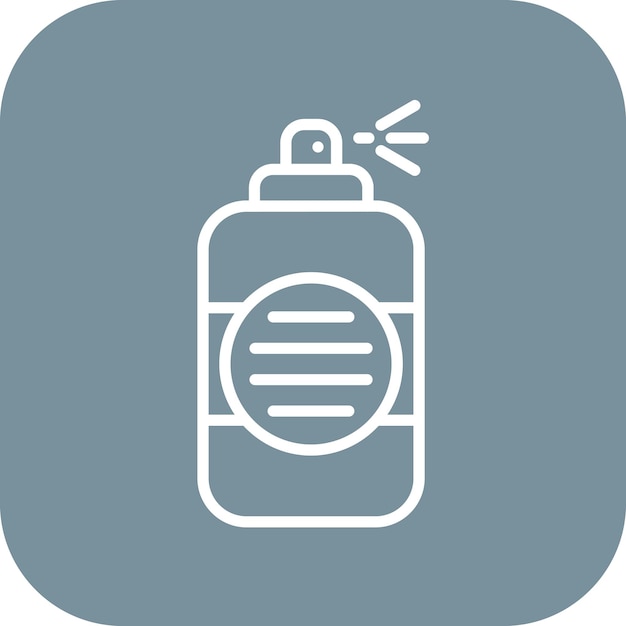 La imagen vectorial del icono de spray de color se puede utilizar para el diseño