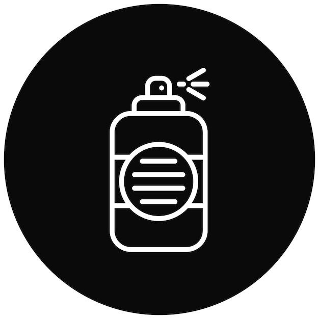 La imagen vectorial del icono de spray de color se puede utilizar para el diseño