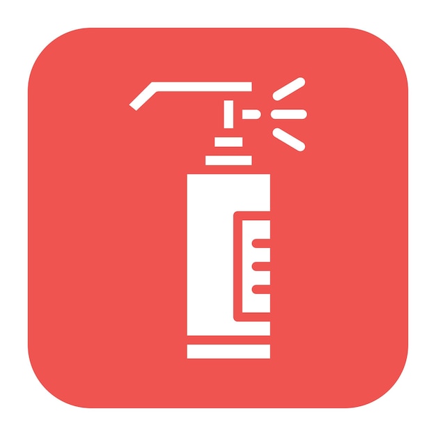 Imagen vectorial del icono del spray de pimienta puede usarse para la investigación de delitos