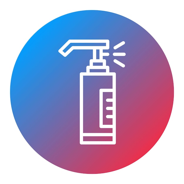 Imagen vectorial del icono del spray de pimienta puede usarse para la investigación de delitos