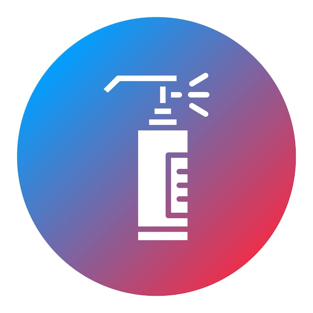 Imagen vectorial del icono del spray de pimienta puede usarse para la investigación de delitos