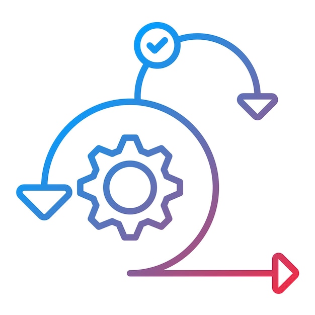 Imagen vectorial del icono de sprint Se puede utilizar para la gestión de proyectos