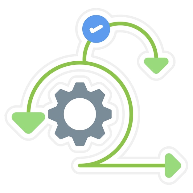 Imagen vectorial del icono de sprint Se puede utilizar para la gestión de proyectos