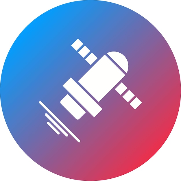 La imagen vectorial del icono de Sputnik se puede utilizar para la tecnología espacial