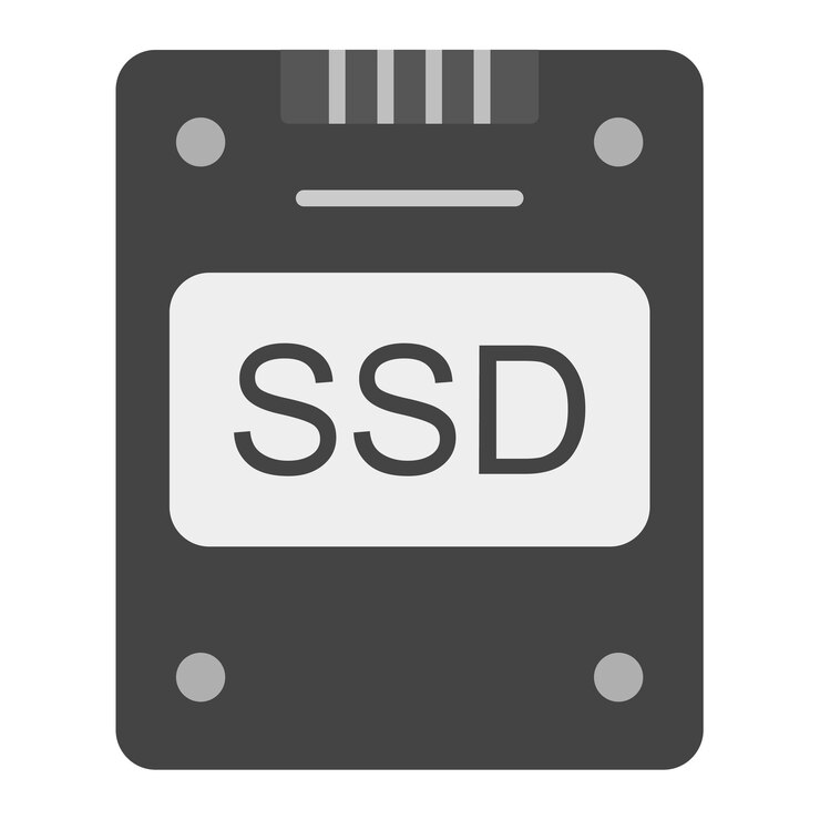 Vector imagen vectorial de icono ssd se puede usar para computadora y hardware