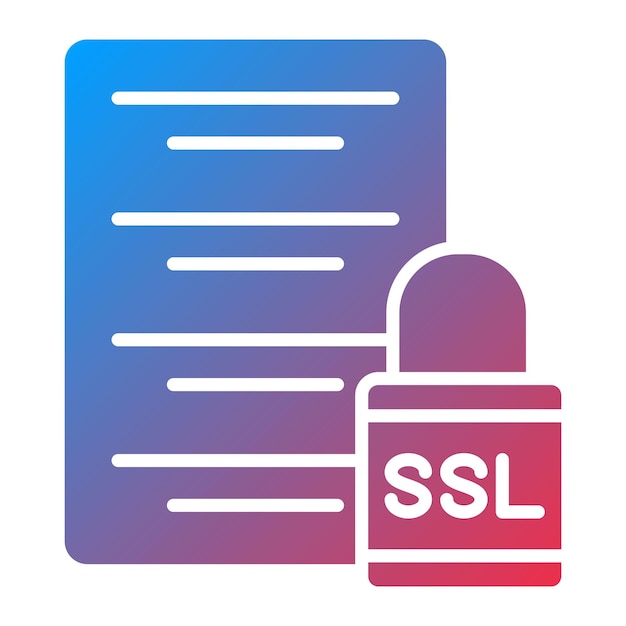 Imagen vectorial de icono ssl Se puede utilizar para la experiencia del usuario