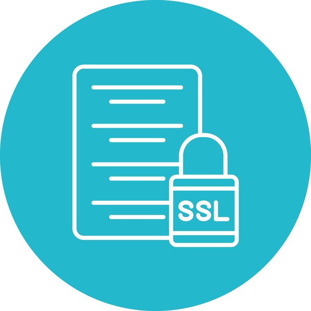 Imagen vectorial de icono ssl Se puede utilizar para la experiencia del usuario