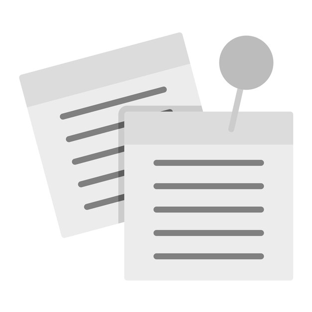 Imagen vectorial del icono de Sticky Notes Se puede utilizar para la experiencia del usuario