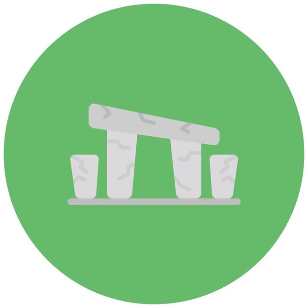 Vector imagen vectorial del icono de stonehenge se puede utilizar para la prehistoria