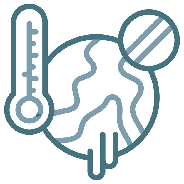 Imagen vectorial del icono Stop Global Warming Se puede usar para el calentamiento global