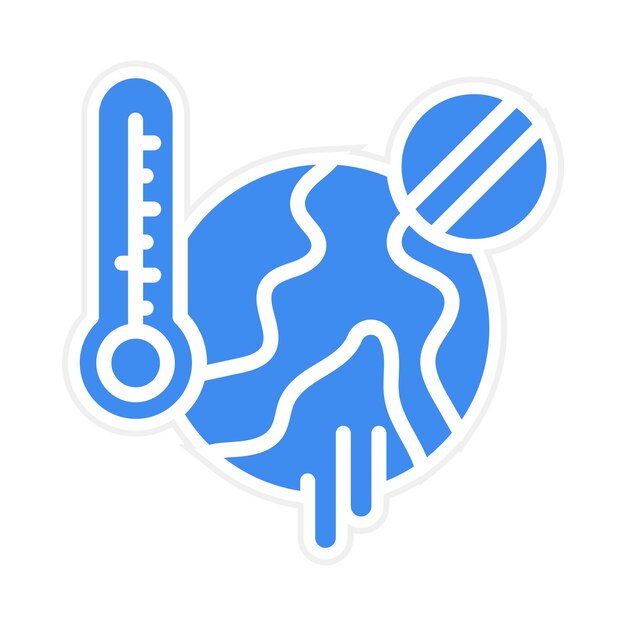 Imagen vectorial del icono Stop Global Warming Se puede usar para el calentamiento global