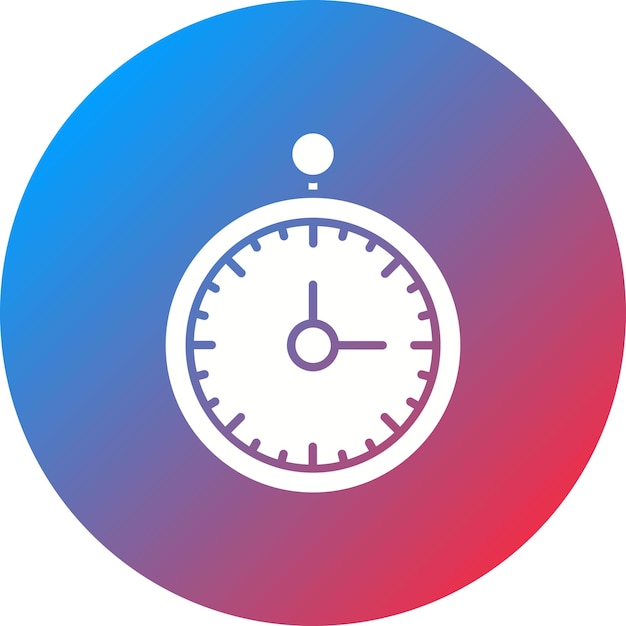Imagen vectorial del icono StopWatch Se puede utilizar para la aptitud física