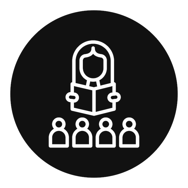 Imagen vectorial del icono de Storytime Se puede utilizar para la guardería