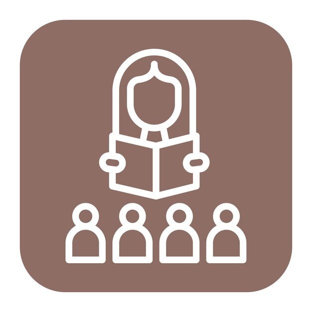 Imagen vectorial del icono de Storytime Se puede utilizar para la guardería