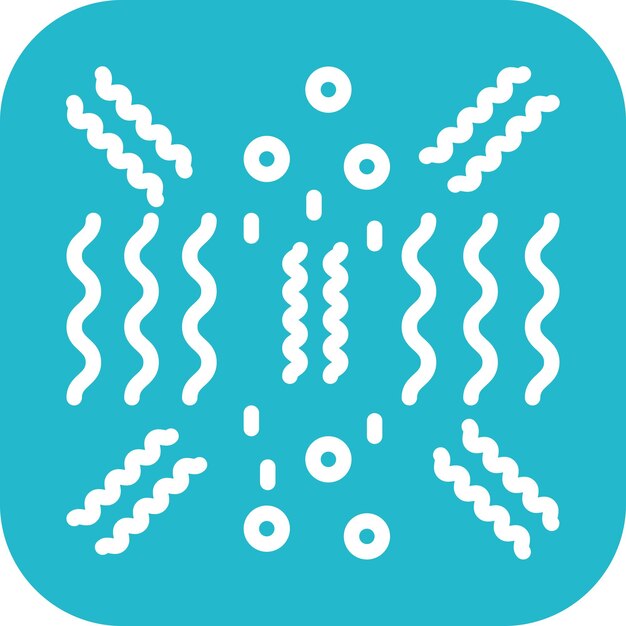 Imagen vectorial del icono de los streamers de la fiesta Se puede usar para Festa Junina