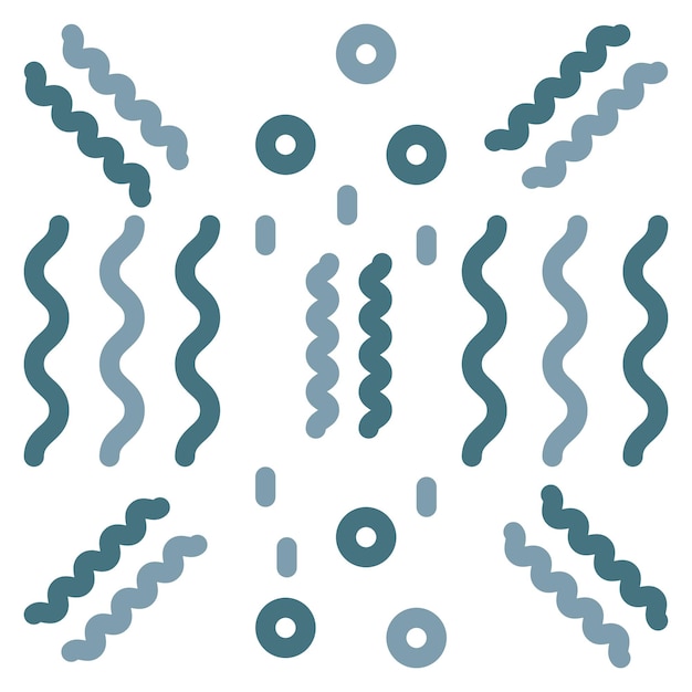 Imagen vectorial del icono de los streamers de la fiesta Se puede usar para Festa Junina