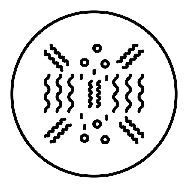 Imagen vectorial del icono de los streamers de la fiesta Se puede usar para Festa Junina