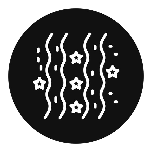 La imagen vectorial del icono de los streamers se puede usar para Festa Junina