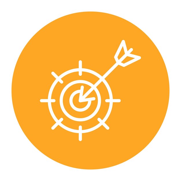 La imagen vectorial del icono de Stretch Goal se puede utilizar para el crowdfunding