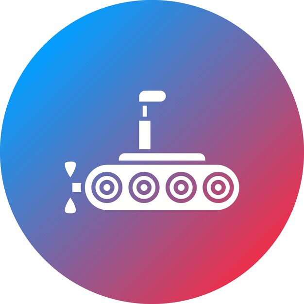 Imagen vectorial del icono submarino Se puede utilizar para el transporte