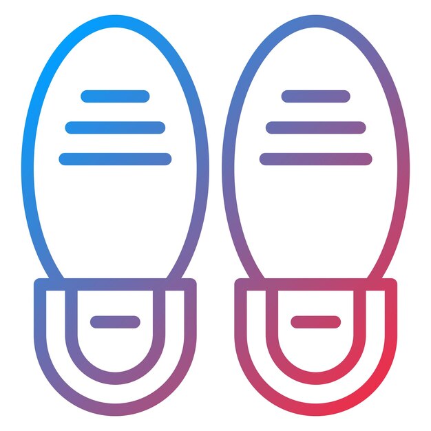 Imagen vectorial del icono de las suelas Se puede usar para Shoemaker