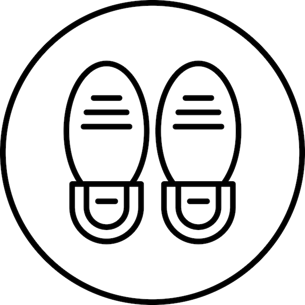 Imagen vectorial del icono de las suelas Se puede usar para Shoemaker