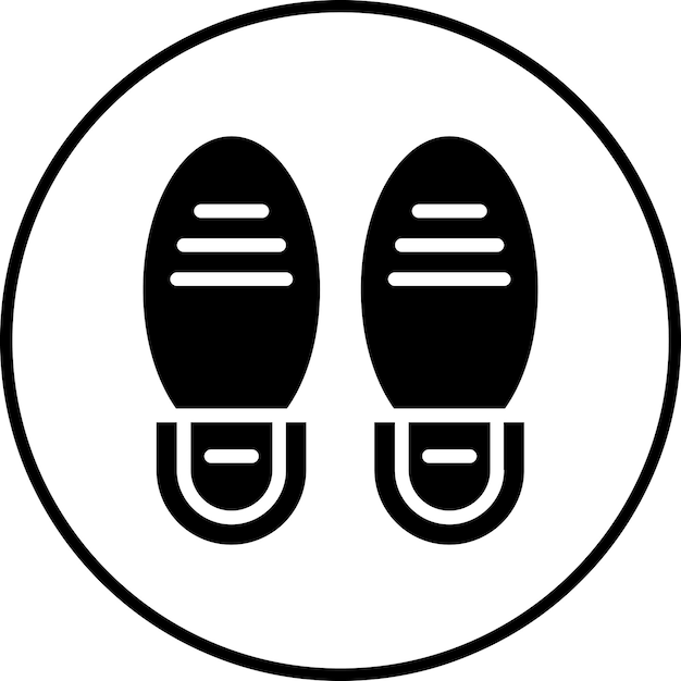 Imagen vectorial del icono de las suelas Se puede usar para Shoemaker