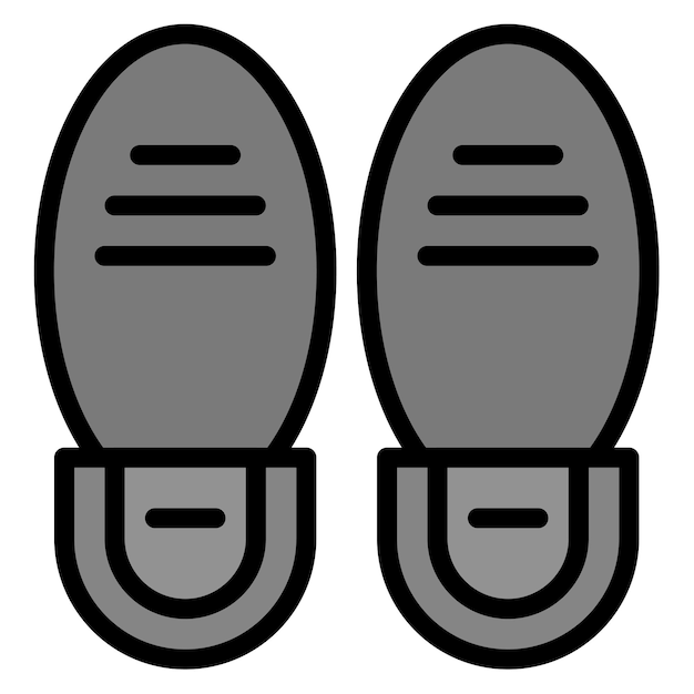 Imagen vectorial del icono de las suelas Se puede usar para Shoemaker