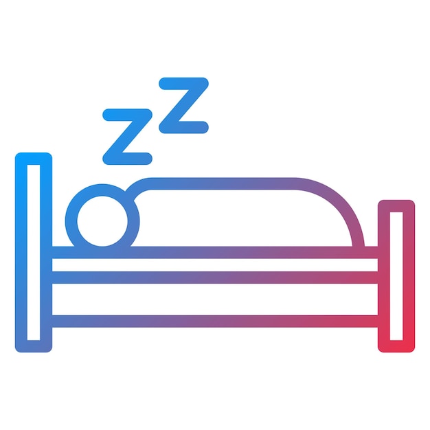 La imagen vectorial del icono del sueño se puede utilizar para el bienestar físico