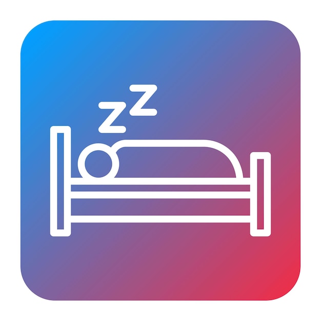 La imagen vectorial del icono del sueño se puede utilizar para el bienestar físico