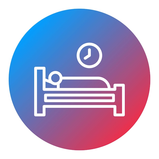 La imagen vectorial del icono de sueño saludable se puede utilizar para la psicología
