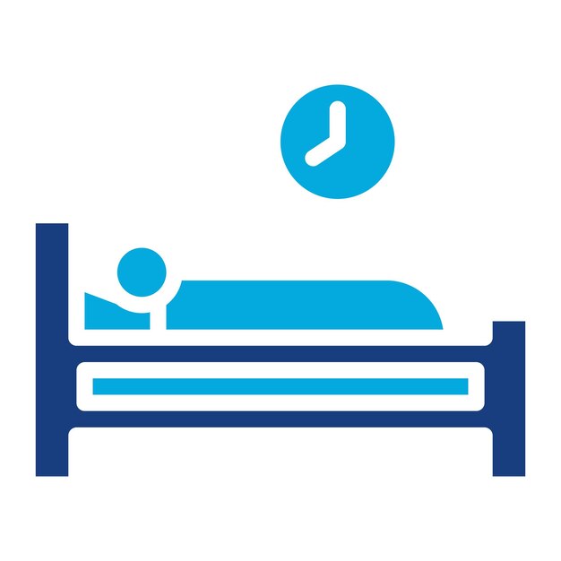 La imagen vectorial del icono de sueño saludable se puede utilizar para la psicología