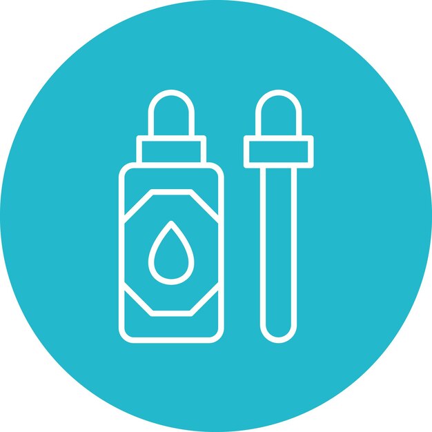 Imagen vectorial del icono del suero Se puede utilizar para cosméticos