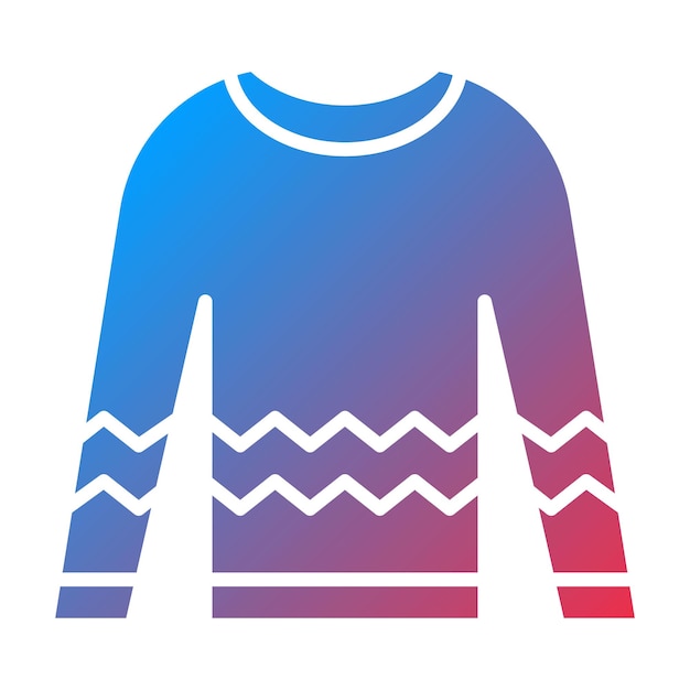 Imagen vectorial del icono del suéter Se puede usar para coser