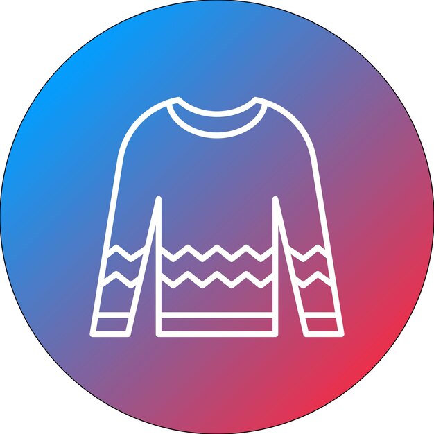 Imagen vectorial del icono del suéter Se puede usar para coser