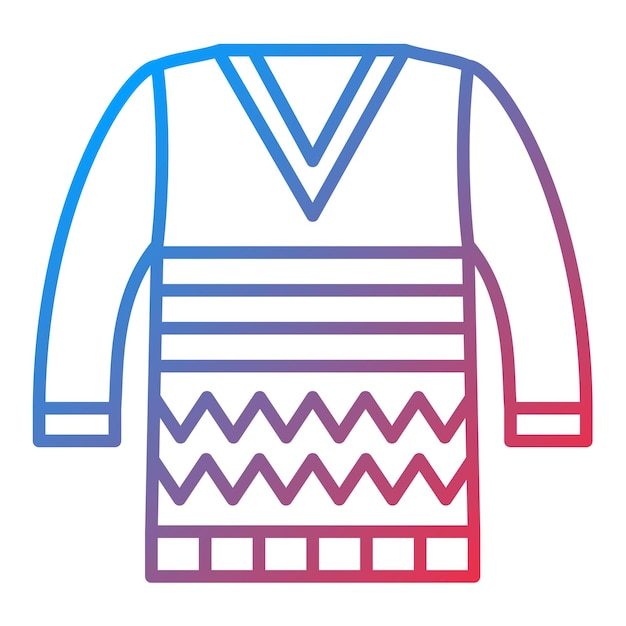 Imagen vectorial del icono del suéter Se puede usar para Moda