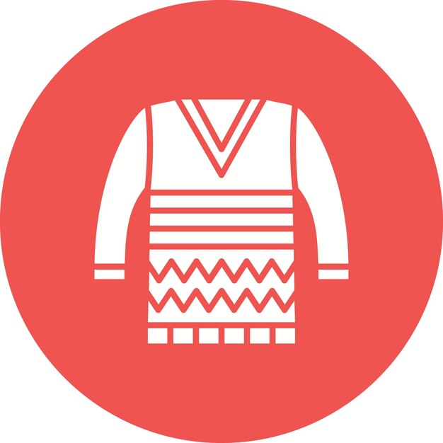 Imagen vectorial del icono del suéter Se puede usar para Moda