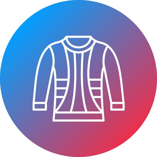 Imagen vectorial del icono del suéter Se puede usar para ropa