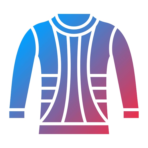Imagen vectorial del icono del suéter Se puede usar para ropa