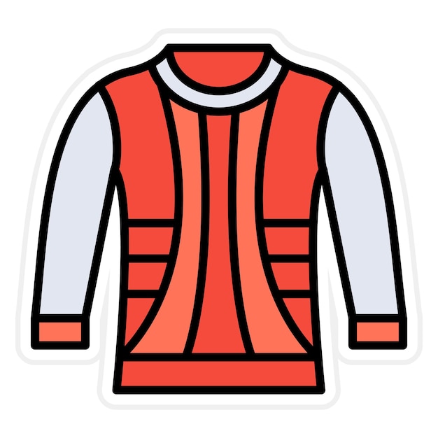 Imagen vectorial del icono del suéter Se puede usar para ropa